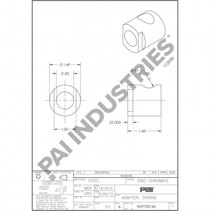 HENDRICKSON - ADAPTER,SPR.