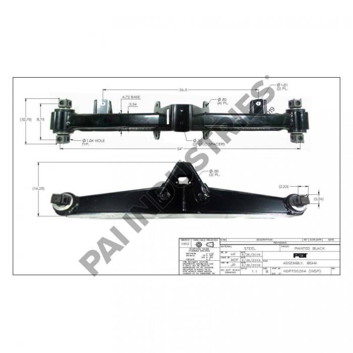 HENDRICKSON - EQUALIZING BEAM ASSEMBLY